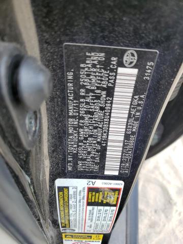 4T1BK3DBXBU409842 - 2011 TOYOTA AVALON BASE Черный фото 13