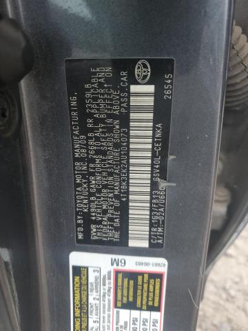 4T1BK3EK2AU104073 - 2010 TOYOTA CAMRY SE GRAY photo 12