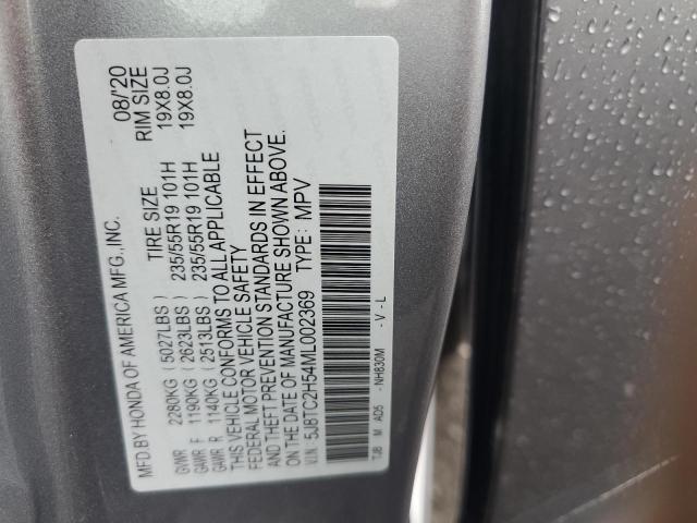 5J8TC2H54ML002369 - 2021 ACURA RDX TECHNOLOGY SILVER photo 13