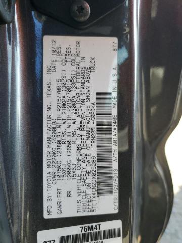 5TFTX4CN2DX025289 - 2013 TOYOTA TACOMA ACCESS CAB Сұр фото 13