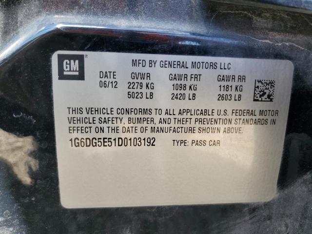 1G6DG5E51D0103192 - 2013 CADILLAC CTS LUXURY COLLECTION Qara foto 13