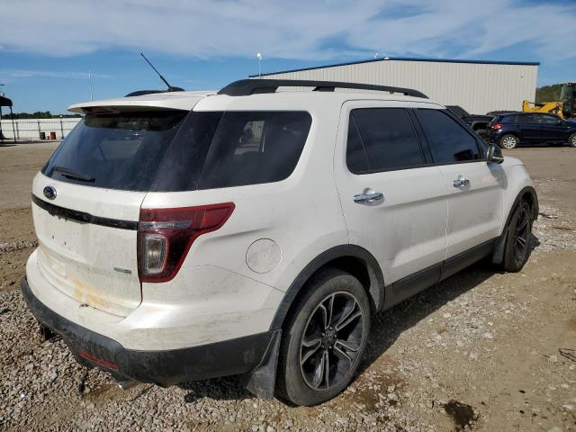 1FM5K8GT2DGB72635 - 2013 FORD EXPLORER SPORT WHITE photo 3