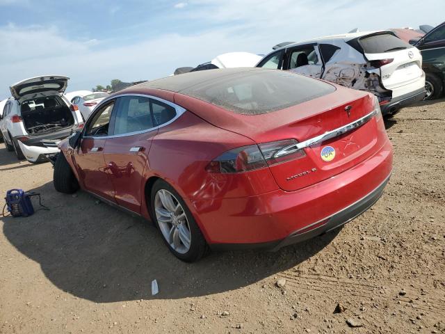 5YJSA1E23FF108872 - 2015 TESLA MODEL S Qırmızı foto 2