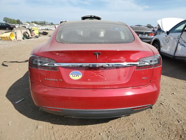 5YJSA1E23FF108872 - 2015 TESLA MODEL S Qırmızı foto 6