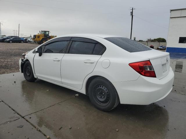 2HGFB2F56CH317723 - 2012 HONDA CIVIC LX WHITE photo 2