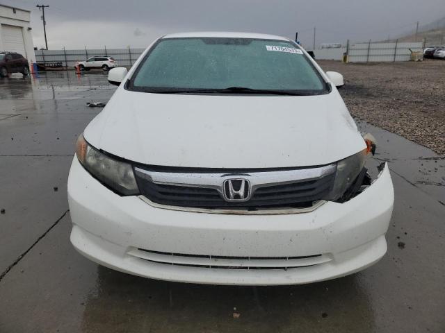 2HGFB2F56CH317723 - 2012 HONDA CIVIC LX WHITE photo 5