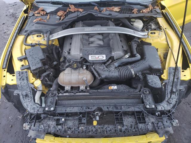 1FATP8FF9F5357441 - 2015 FORD MUSTANG GT YELLOW photo 11