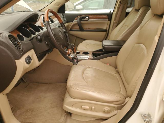 5GALVBED7AJ119523 - 2010 BUICK ENCLAVE CXL WHITE photo 7