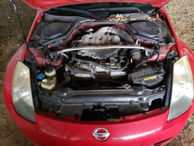 JN1AZ36A04T016119 - 2004 NISSAN 350Z ROADSTER RED photo 11