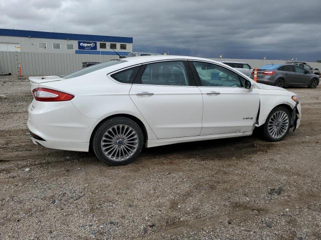 3FA6P0RU8DR292634 - 2013 FORD FUSION TITANIUM HEV WHITE photo 3