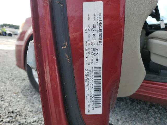 2C4RC1BG0ER422815 - 2014 CHRYSLER TOWN & COU TOURING 勃艮第红 照片 13