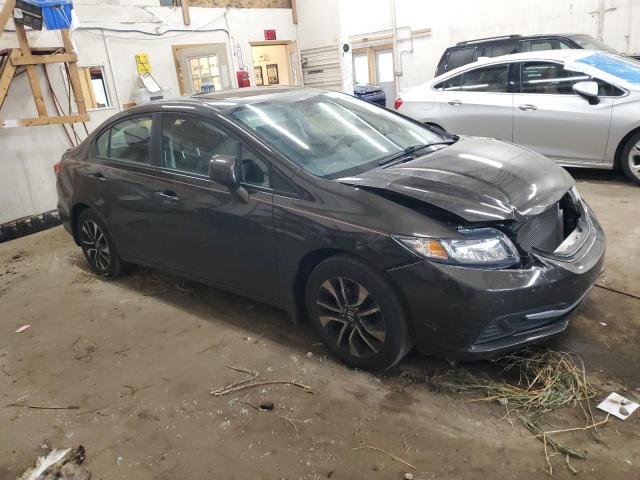 19XFB2F87DE008445 - 2013 HONDA CIVIC EX BROWN photo 4