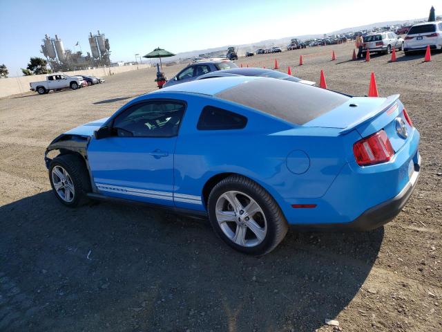 1ZVBP8AN0A5101523 - 2010 FORD MUSTANG BLUE photo 2