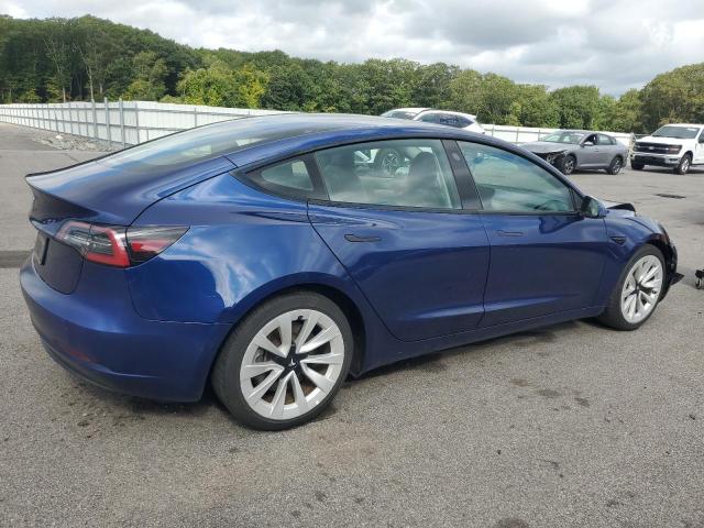 5YJ3E1EA2NF369859 - 2022 TESLA MODEL 3 Mavi foto 3