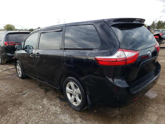 5TDZZ3DC6HS850274 - 2017 TOYOTA SIENNA BLACK photo 2