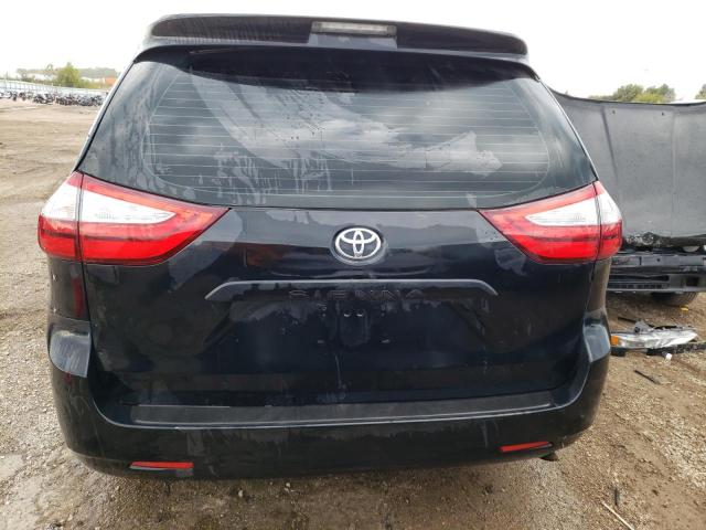 5TDZZ3DC6HS850274 - 2017 TOYOTA SIENNA BLACK photo 6