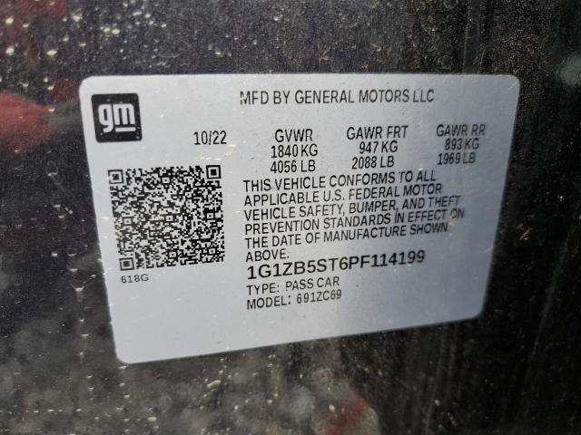 1G1ZB5ST6PF114199 - 2023 CHEVROLET MALIBU LS BLUE photo 13