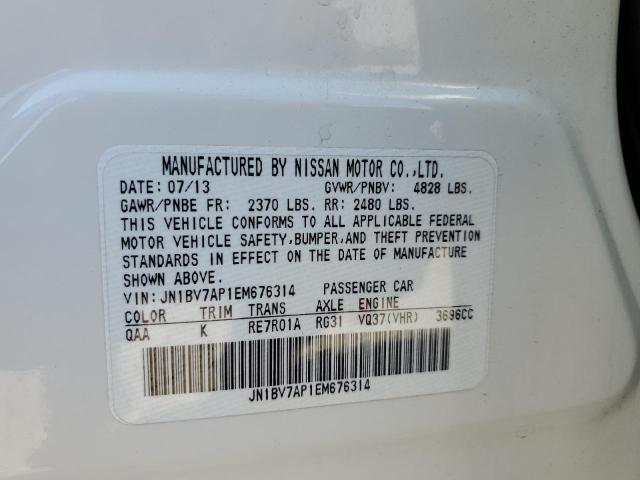 JN1BV7AP1EM676314 - 2014 INFINITI Q50 BASE Ağ foto 13