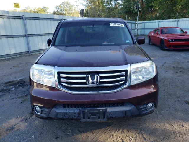 5FNYF3H69DB031668 - 2013 HONDA PILOT EXL MAROON photo 5