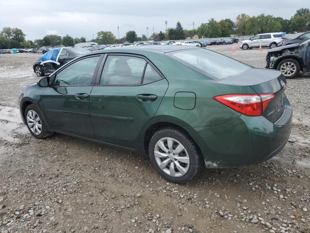 2T1BURHEXFC449699 - 2015 TOYOTA COROLLA L GREEN photo 2