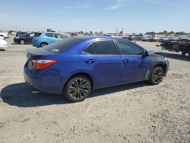5YFBURHEXEP100668 - 2014 TOYOTA COROLLA L BLUE photo 3