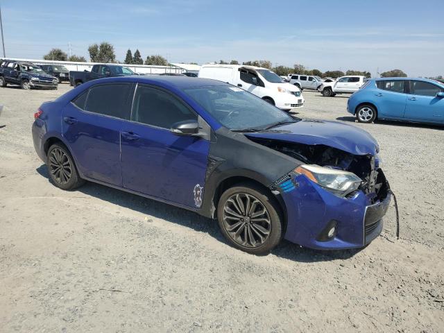 5YFBURHEXEP100668 - 2014 TOYOTA COROLLA L BLUE photo 4