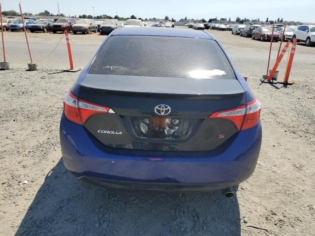 5YFBURHEXEP100668 - 2014 TOYOTA COROLLA L BLUE photo 6