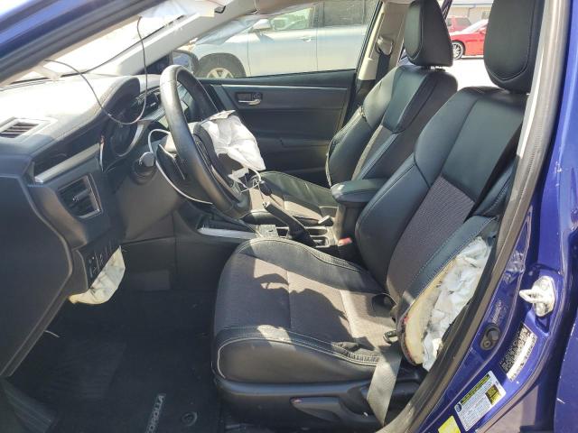 5YFBURHEXEP100668 - 2014 TOYOTA COROLLA L BLUE photo 7