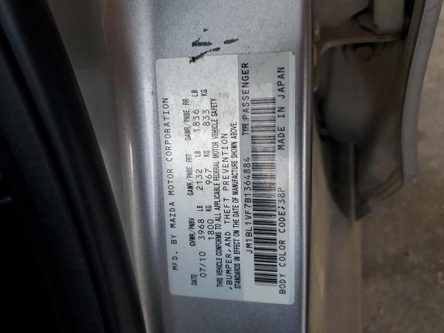 JM1BL1VF7B1364884 - 2011 MAZDA 3 I SILVER photo 12