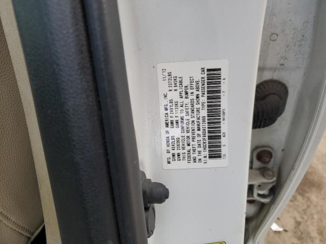 1HGCR3F86DA013886 - 2013 HONDA ACCORD EXL WHITE photo 12