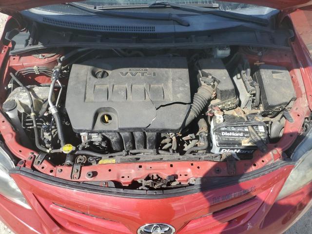 2T1BU4EE0BC658354 - 2011 TOYOTA COROLLA BASE წითელი ფოტო 11