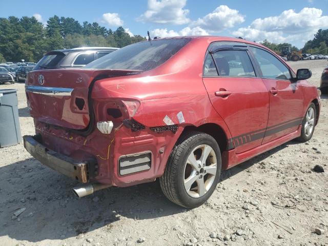 2T1BU4EE0BC658354 - 2011 TOYOTA COROLLA BASE წითელი ფოტო 3