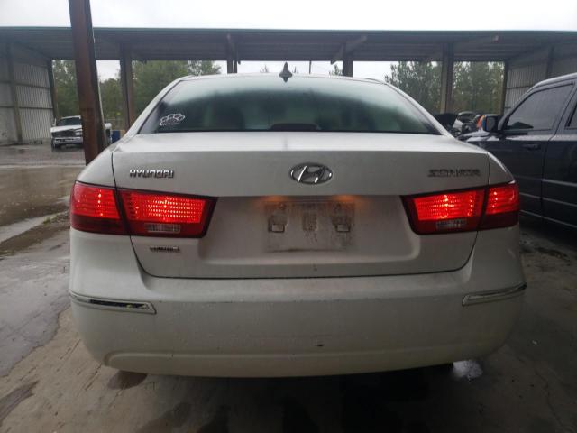 5NPEU46C39H434738 - 2009 HYUNDAI SONATA SE WHITE photo 6