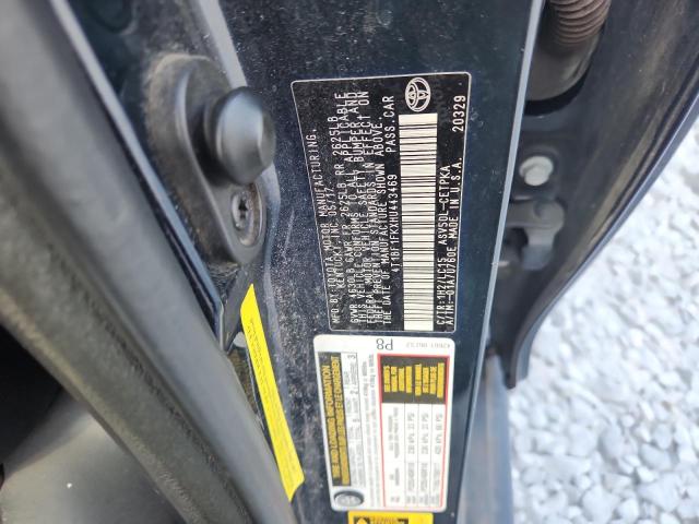 4T1BF1FKXHU443469 - 2017 TOYOTA CAMRY LE BLACK photo 12