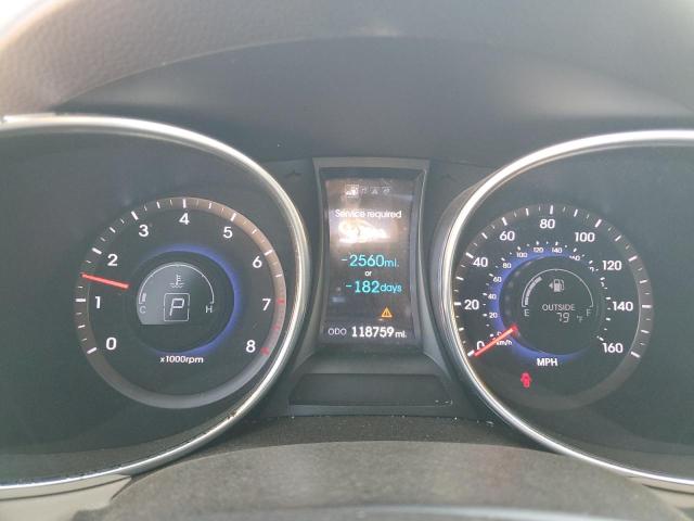 5XYZU3LB1DG017190 - 2013 HYUNDAI SANTA FE S WHITE photo 9