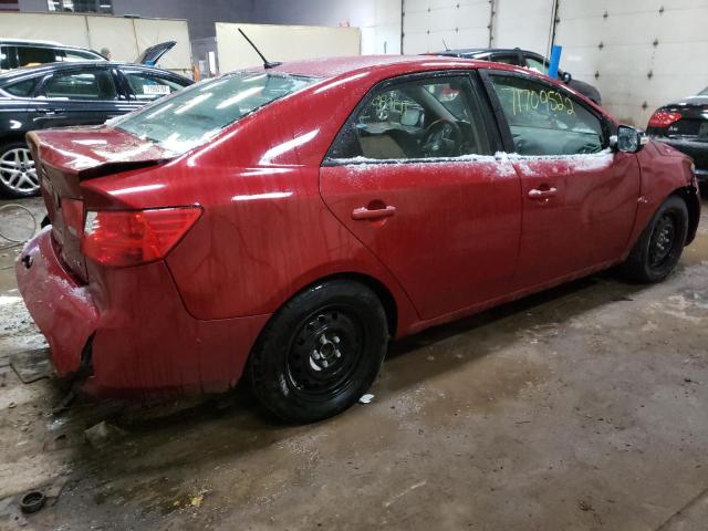 KNAFU4A26A5299940 - 2010 KIA FORTE EX BURGUNDY photo 3