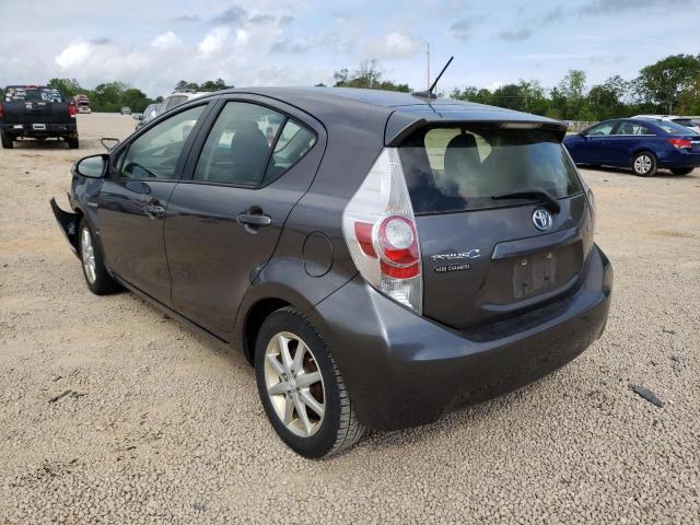 JTDKDTB38C1025300 - 2012 TOYOTA PRIUS C GRAY photo 2