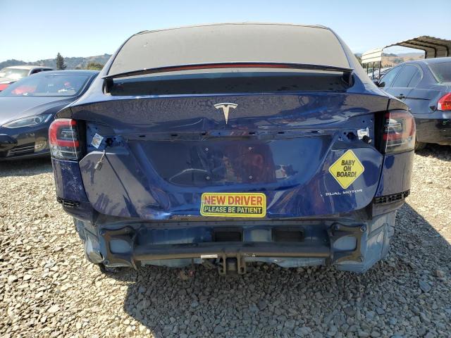 5YJXCAE29LF242961 - 2020 TESLA MODEL X BLUE photo 6