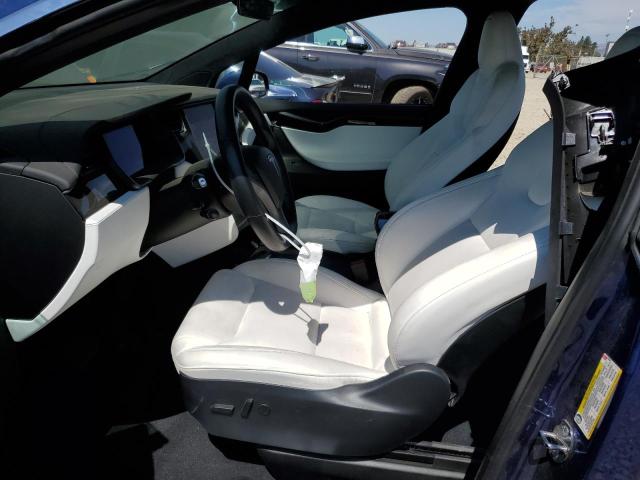 5YJXCAE29LF242961 - 2020 TESLA MODEL X BLUE photo 7