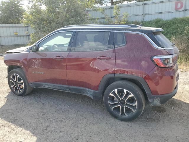 3C4NJDCB4NT130588 - 2022 JEEP COMPASS LIMITED BURGUNDY photo 2