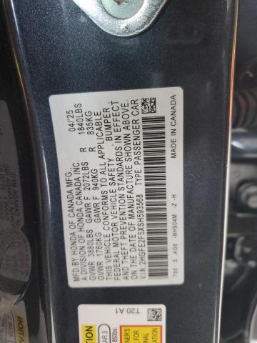 2HGFE2F5XSH593568 - 2025 HONDA CIVIC SPORT 灰色 照片 12