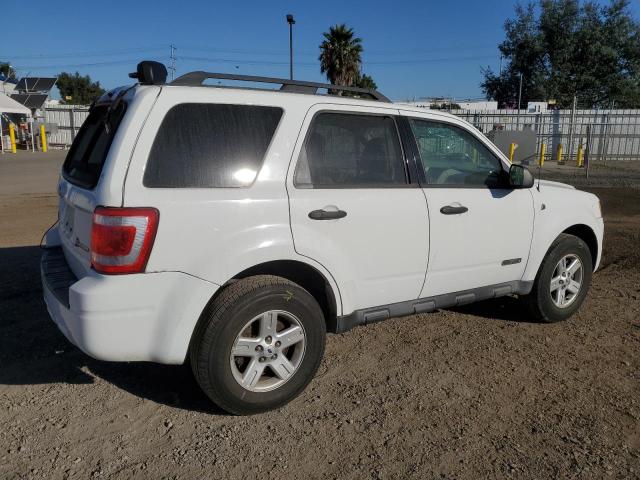 1FMCU59H28KE65141 - 2008 FORD ESCAPE HEV WHITE photo 3