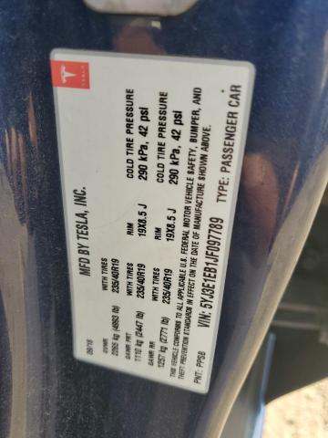 5YJ3E1EB1JF097789 - 2018 TESLA MODEL 3 Mavi foto 13