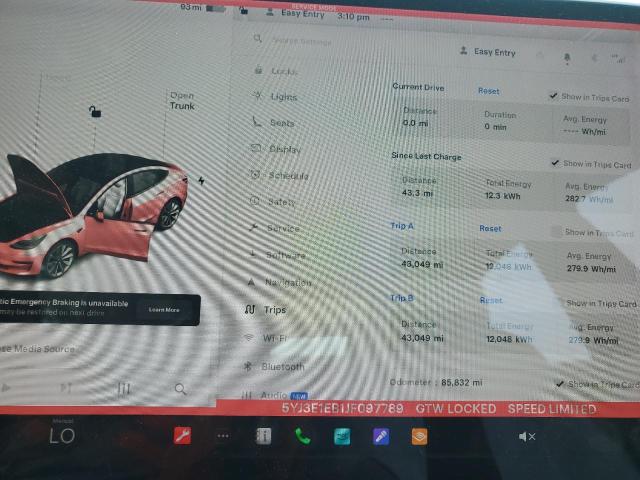 5YJ3E1EB1JF097789 - 2018 TESLA MODEL 3 Mavi foto 9