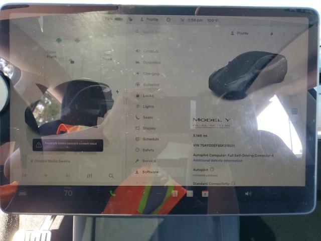 7SAYGDEF9SF311551 - 2025 TESLA MODEL Y GRAY photo 9