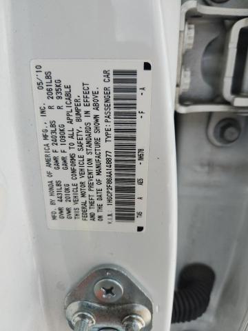 1HGCP2F86AA148877 - 2010 HONDA ACCORD EXL WHITE photo 13