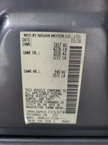 1N4AL3APXJC225329 - 2018 NISSAN ALTIMA 2.5 Күміс фото 12