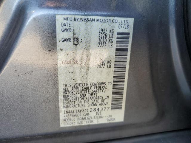 1N4AL3AP8JC284377 - 2018 NISSAN ALTIMA 2.5 SILVER photo 13