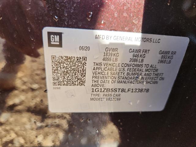 1G1ZB5ST8LF133878 - 2020 CHEVROLET MALIBU LS Tünd qırmızı foto 13