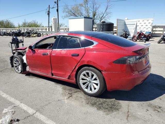 5YJSA1E18GF150169 - 2016 TESLA MODEL S RED photo 2